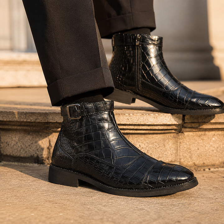 Dutton Croc Zip Boots