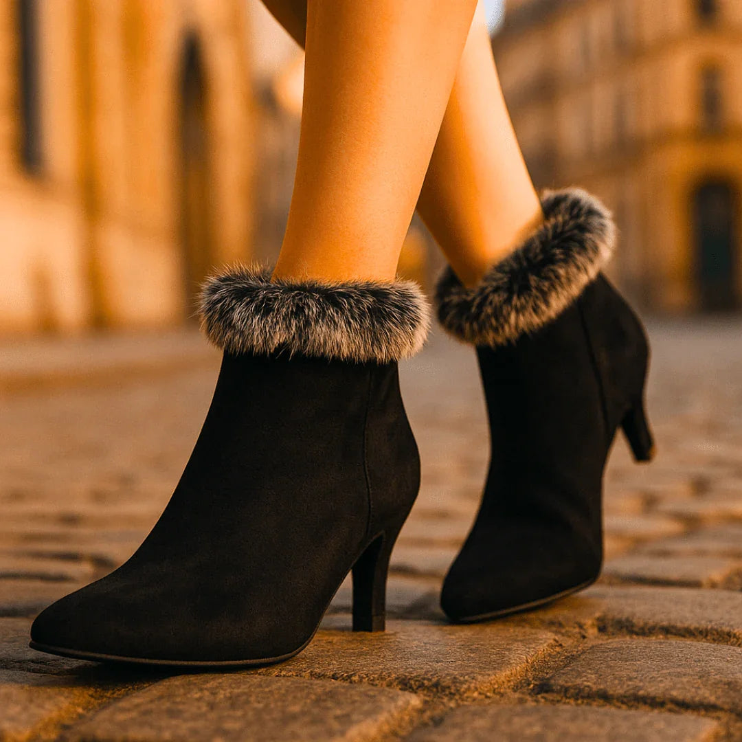 Aurora Bell Fur Boots — packaging