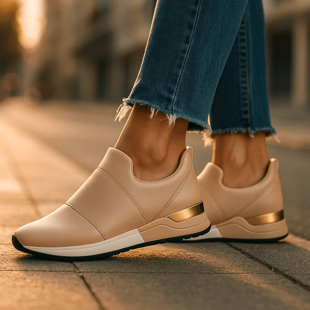 Harper Lane Gilded Sneakers — alternate view