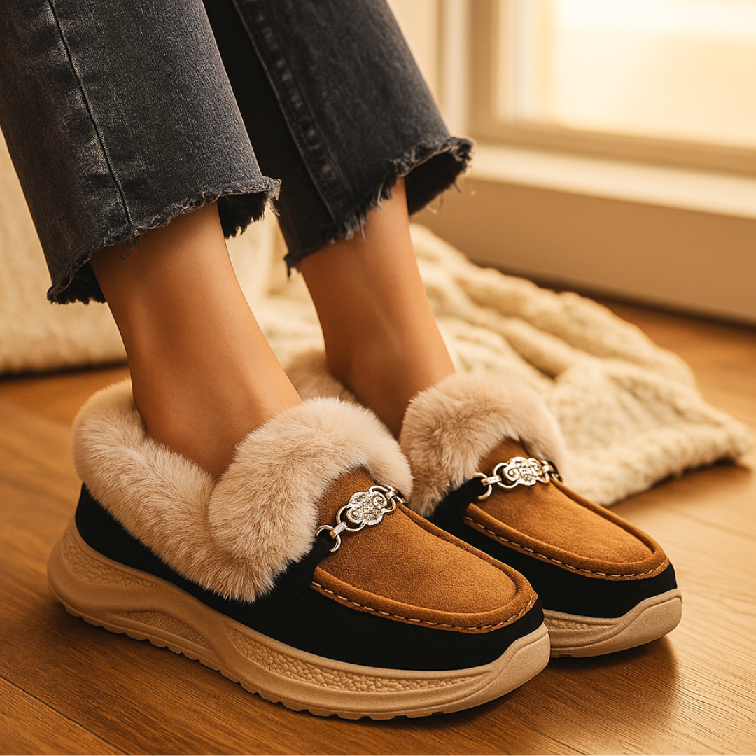 Valeria Lodge Fur Loafers — alternate view