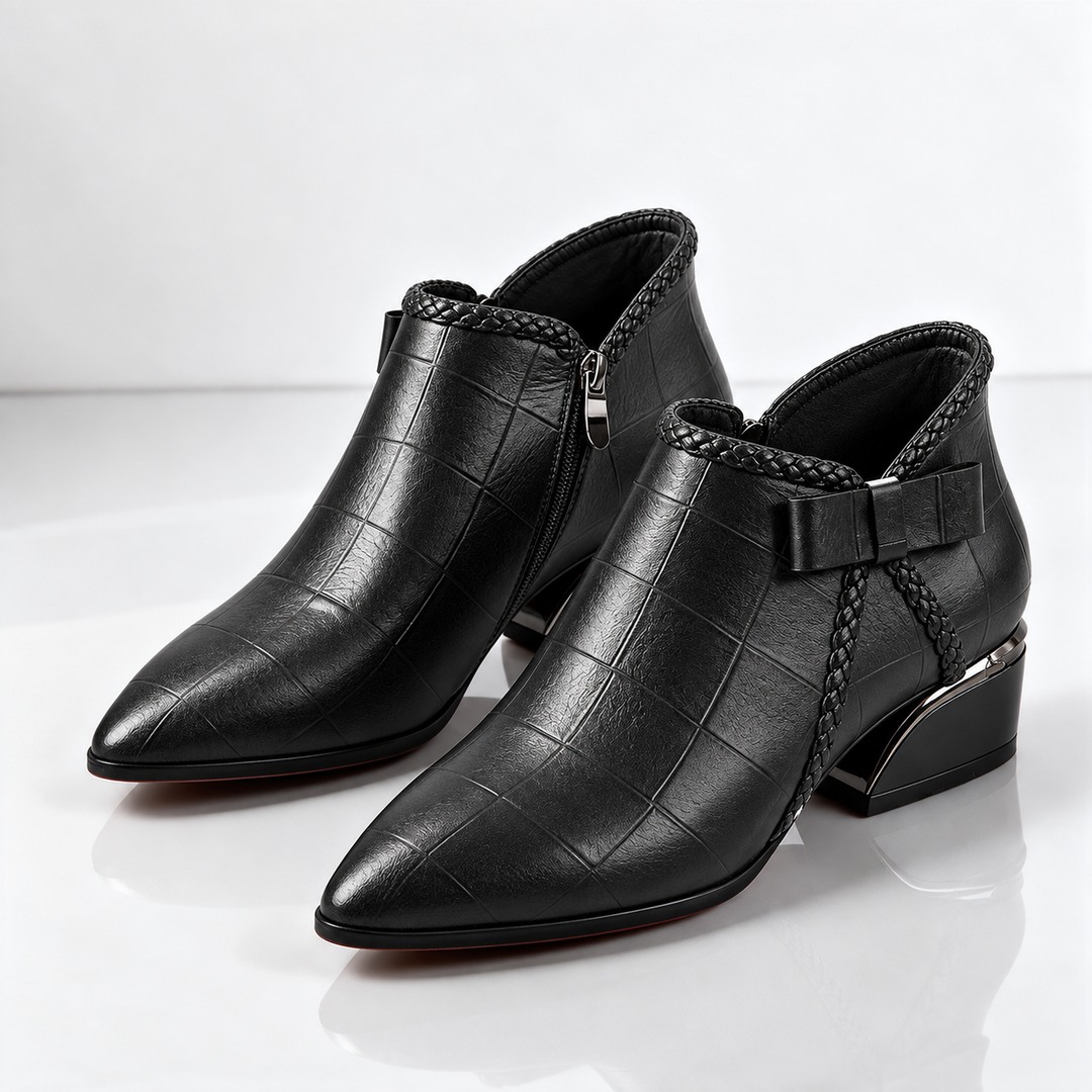 Wren Croc Braided Boots