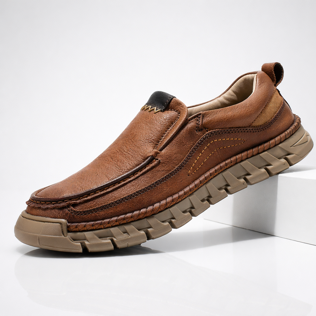 Jetta Leather Loafers — front view