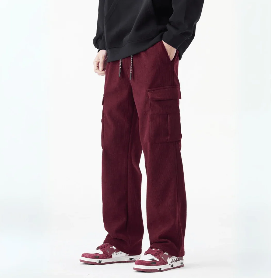 Origin Fleece Corduroy Pants — back view