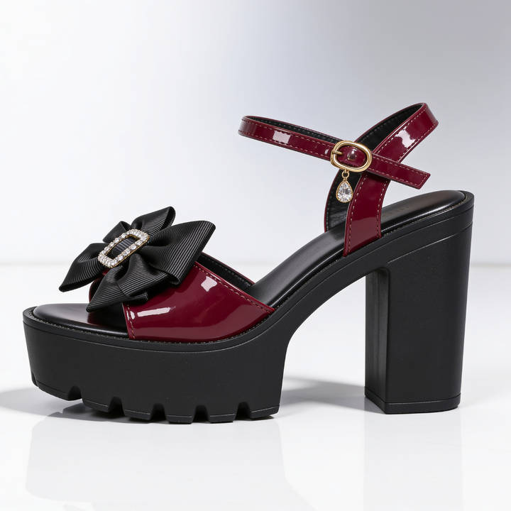 Merlot Bow Heels
