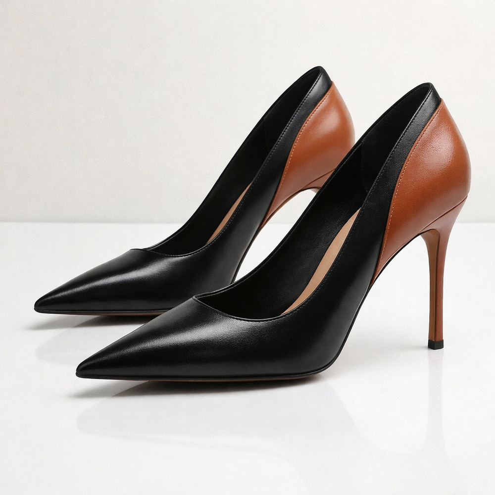 Vivienne Two-Tone Heels — side view