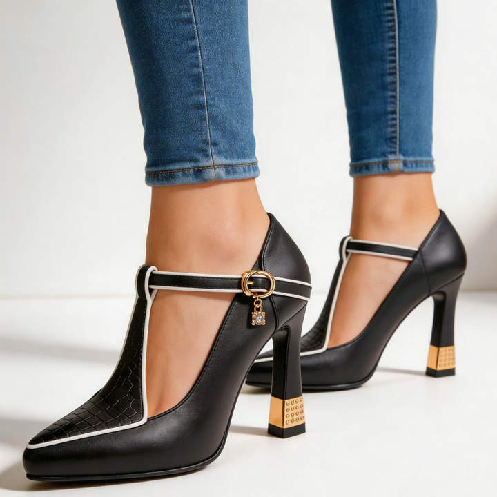 Vivienne Vixen Heels — back view