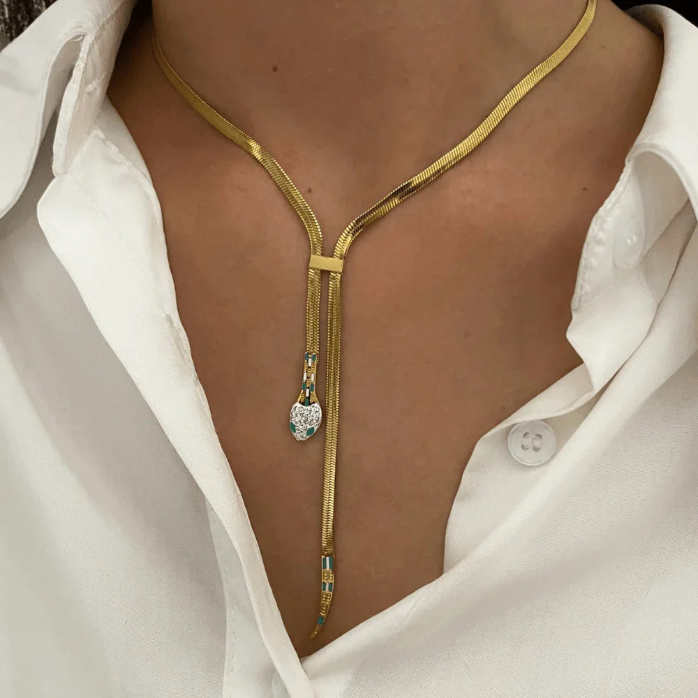Coiled Desire Necklace — side view