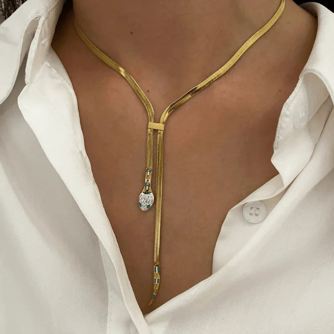 Coiled Desire Necklace — side view