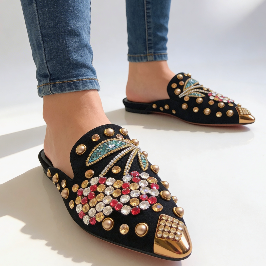 Odette Cherry Belle Slip-On's — lifestyle shot