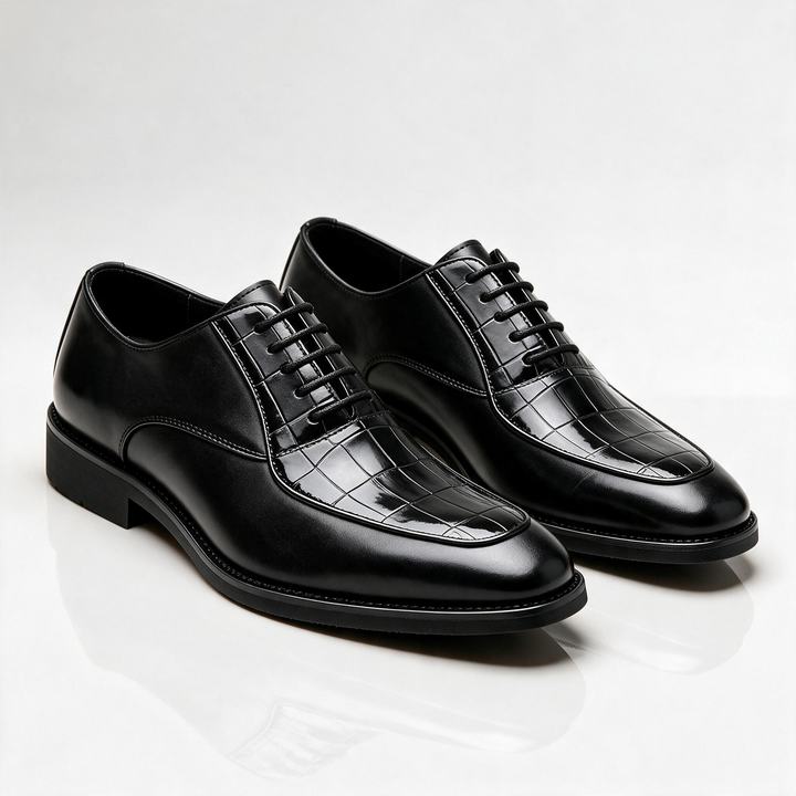 Hudson Croc Embossed Dress Shoes