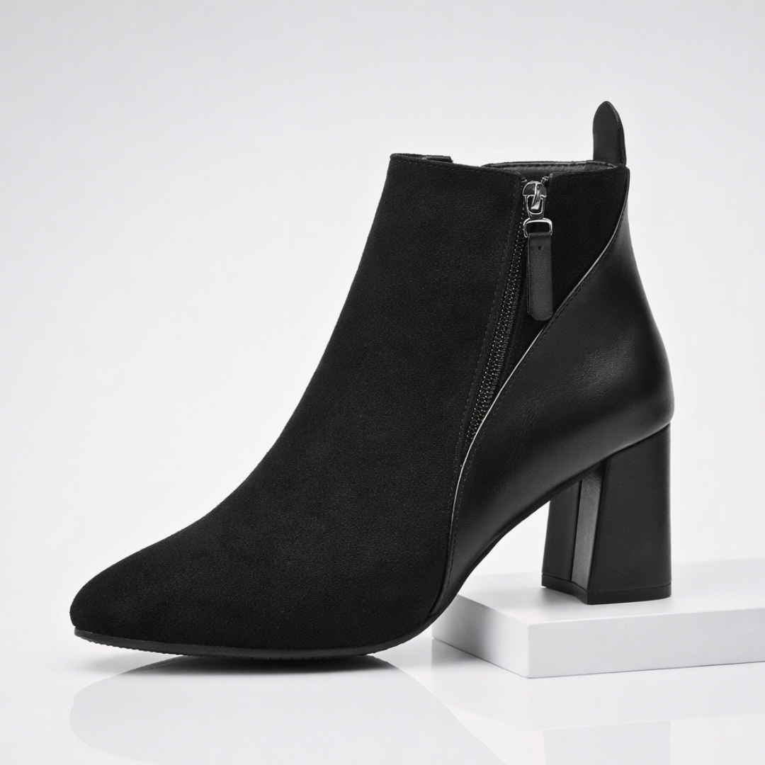 Odette Suede Ankle Boots — side view