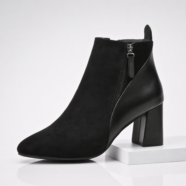 Odette Suede Ankle Boots — side view