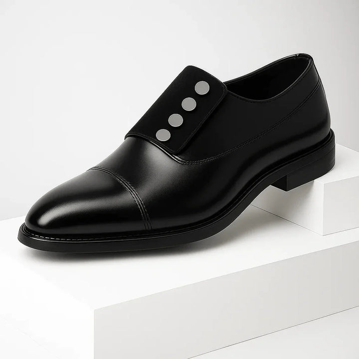 Corvani Cap-Strap Loafer — detail view