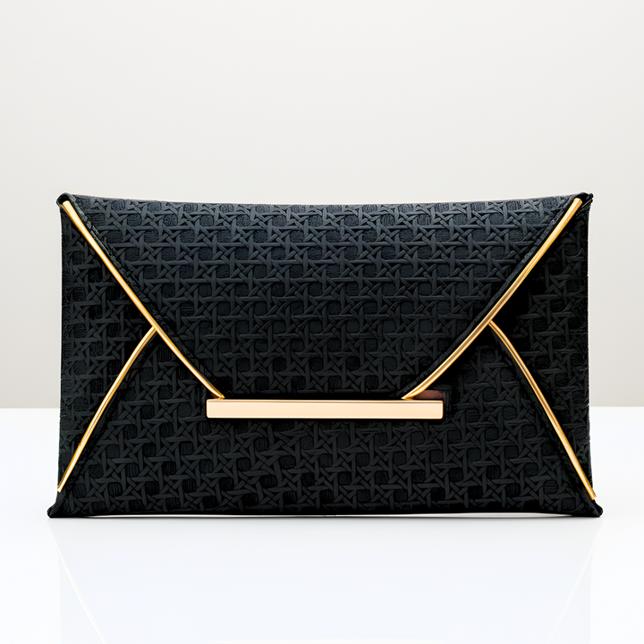 The Golden Envelope Clutch Bag — side view