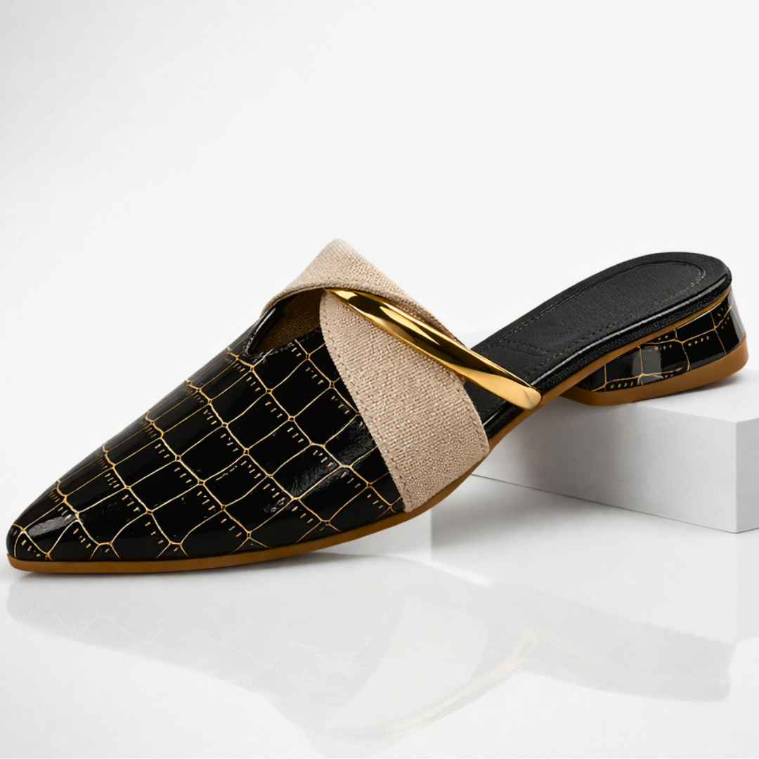 Harper Lane Gator Slip-On's — close-up detail