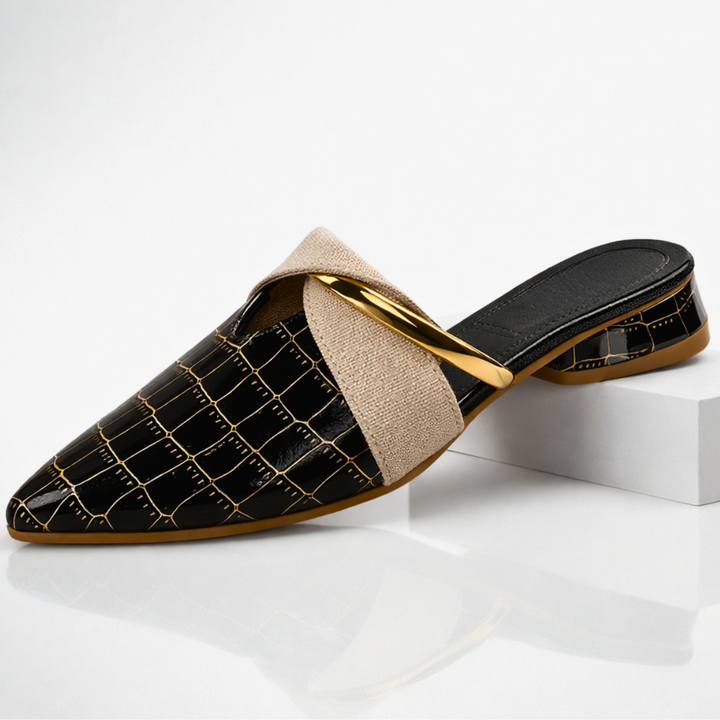 Harper Lane Gator Slip-On's — close-up detail