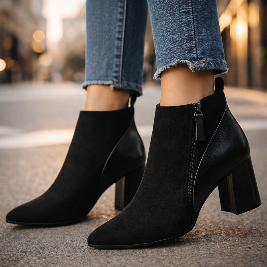 Odette Suede Ankle Boots — packaging