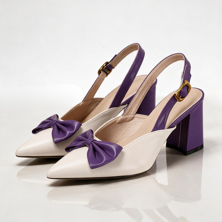 Lisbon Bow Slingback Heels