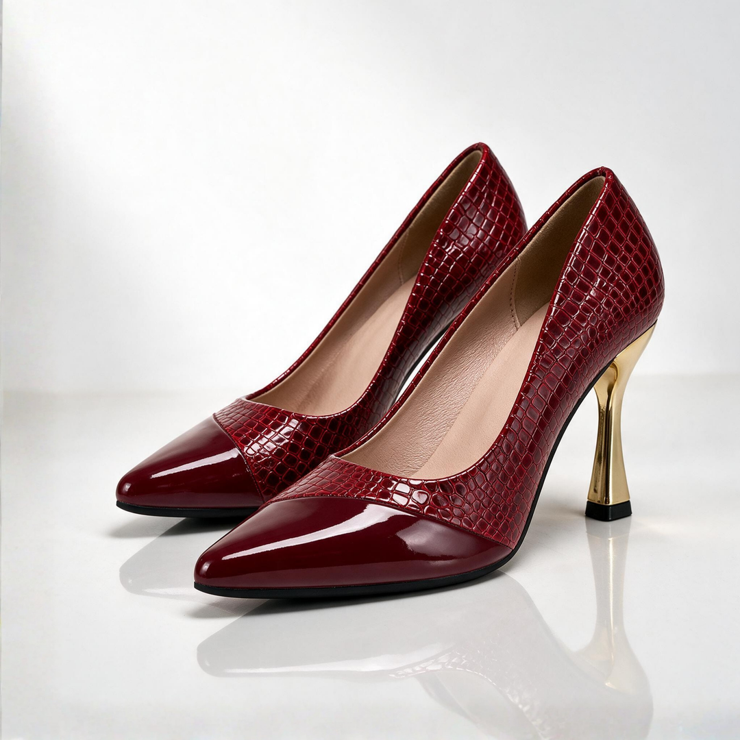Florence Croc Point Heels