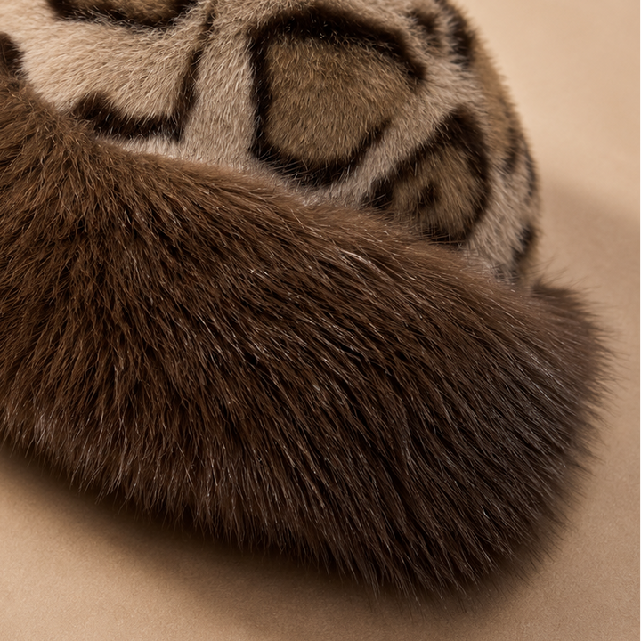 Cleo Leopard Fur Hat