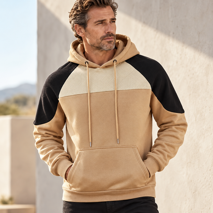Hudson Panel Fleece Hoodie