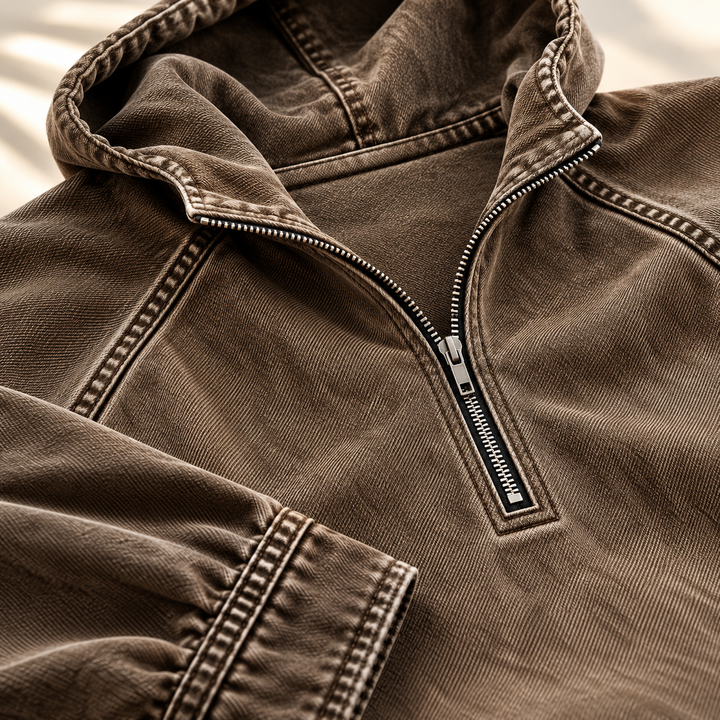 Jacob Washed Zip Hoodie