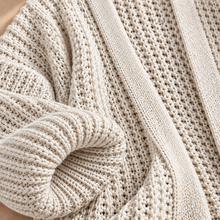 Eleanor Lantern-Sleeve Cardigan
