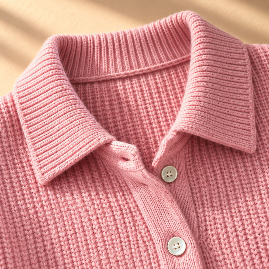 Carmel Collared Waffle Knit