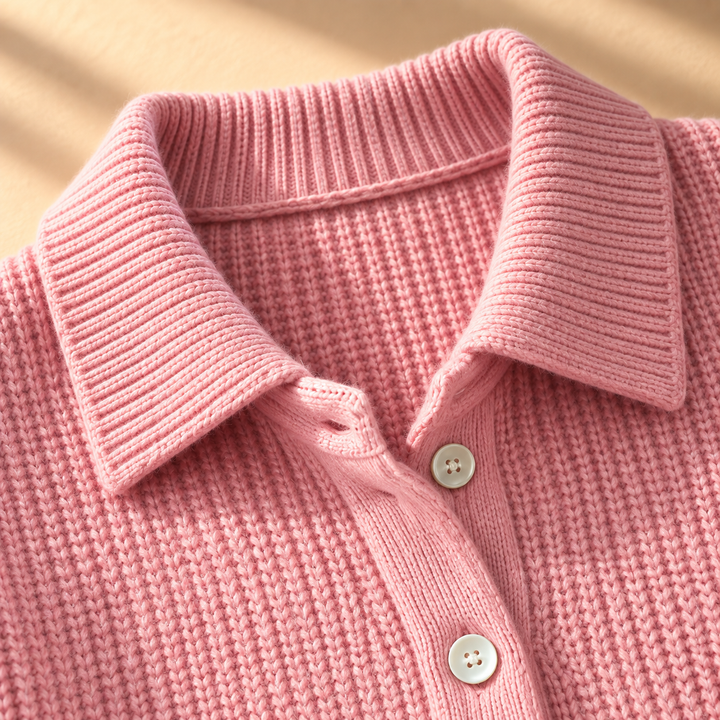 Carmel Collared Waffle Knit