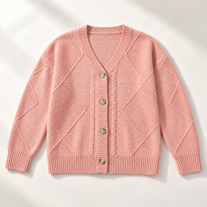 Frances Cable Button Cardigan