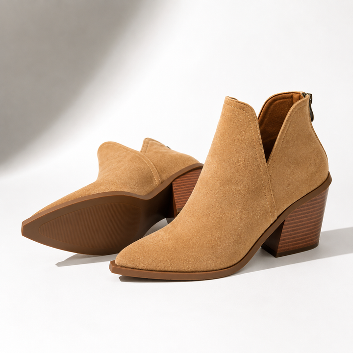 Elodie Suede Ankle Boots