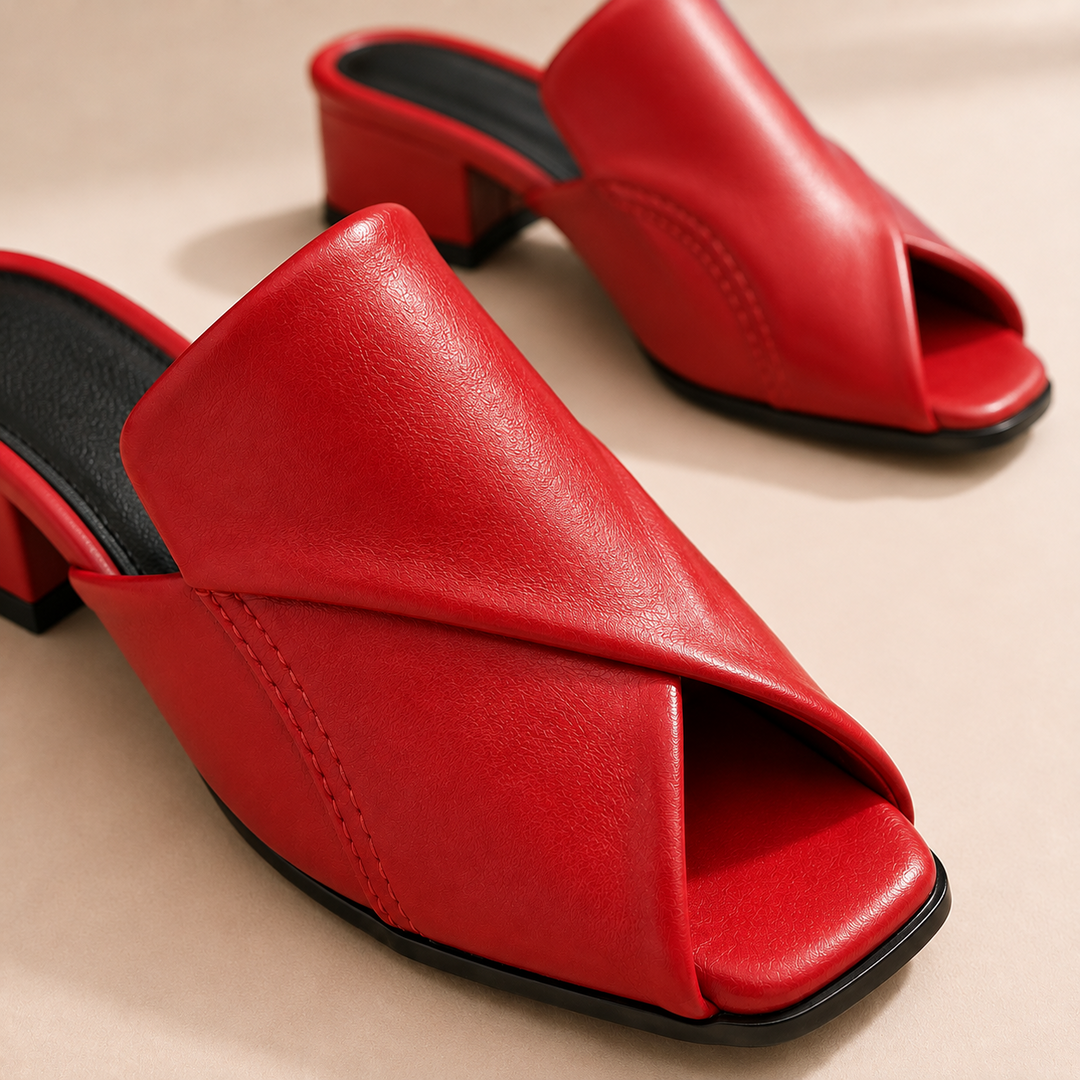 Carmel Peep Toe Mules