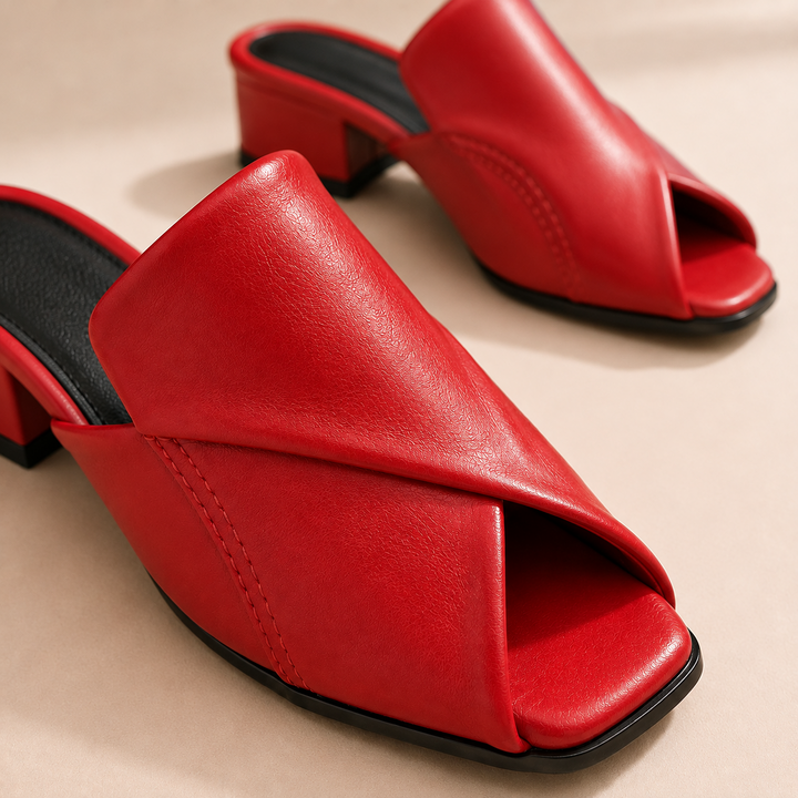 Carmel Peep Toe Mules