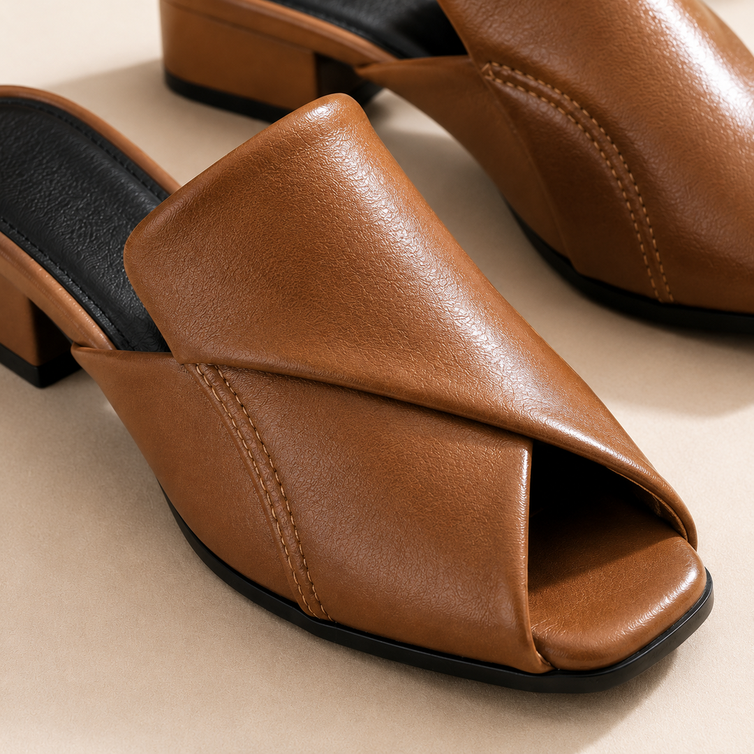 Carmel Peep Toe Mules