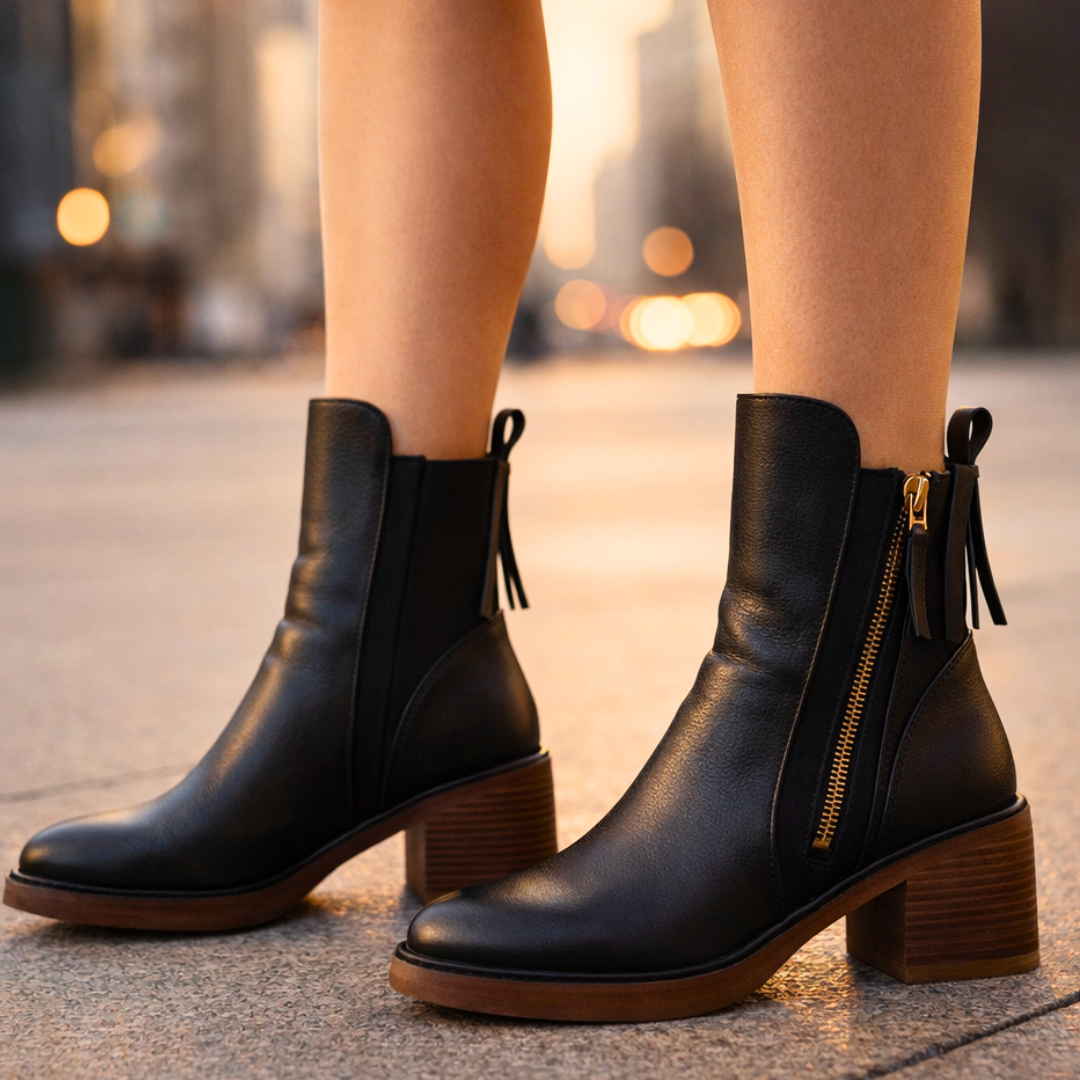 Odette Leather Ankle Boots — alternate view