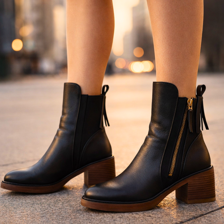 Odette Leather Ankle Boots — alternate view