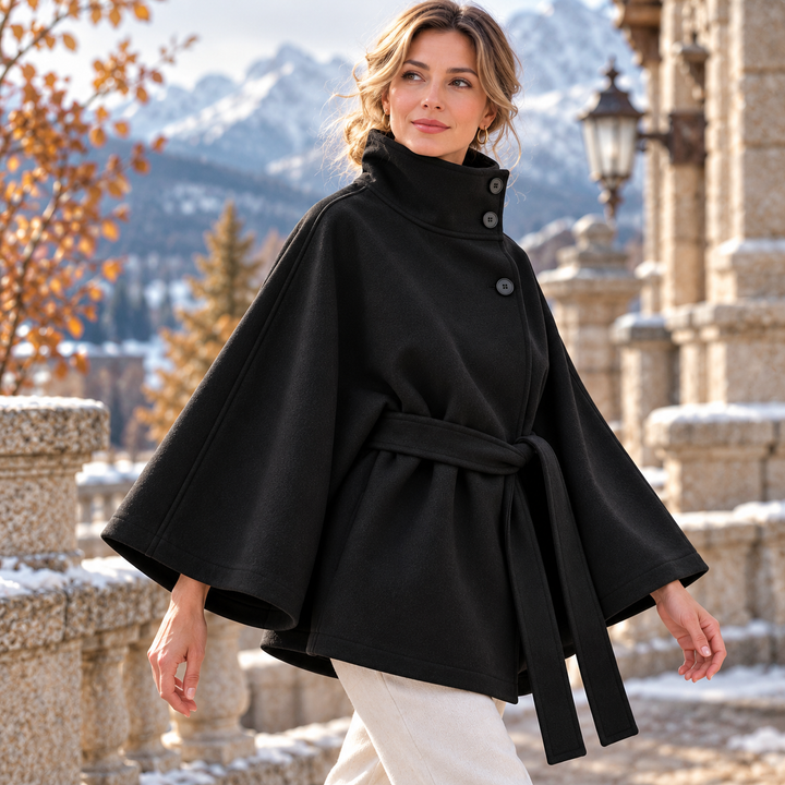 Eleanor Belted Cape Jacket