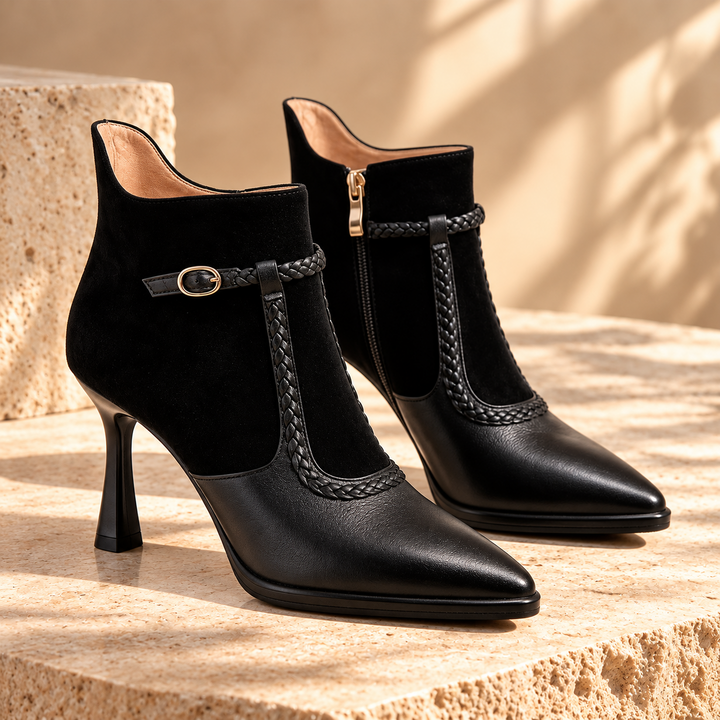 Florence Genuine Leather Ankle Boots
