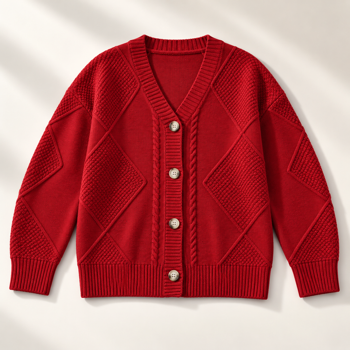 Frances Cable Button Cardigan