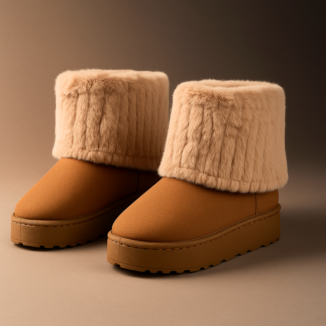 Harper Lane Fluffy Boots — detail view