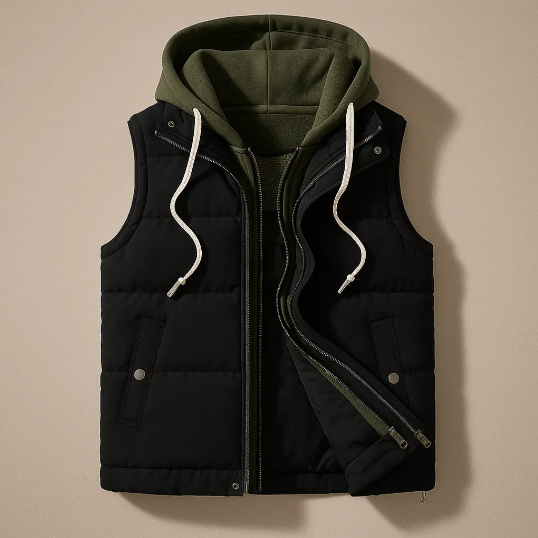 Fairmont Hooded Vest — detail view