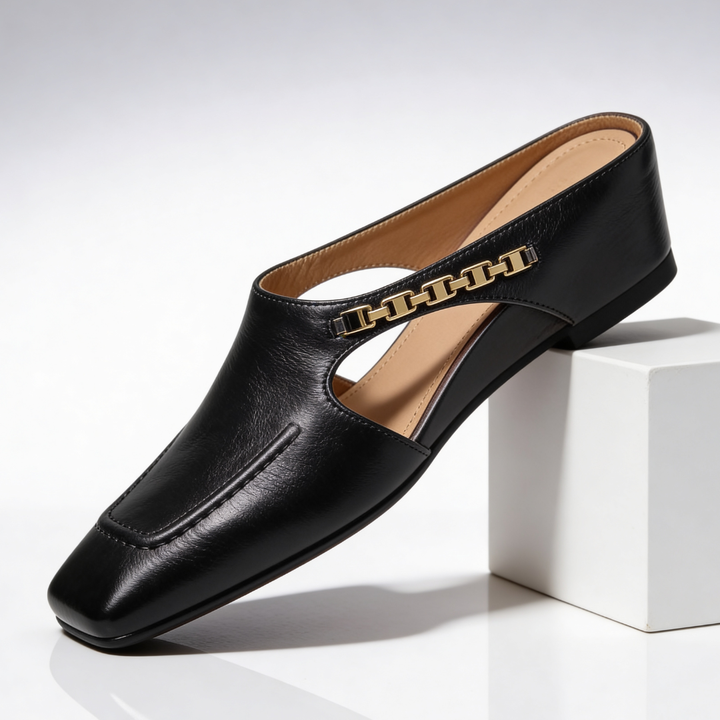 Sorrento Square-Toe Mules