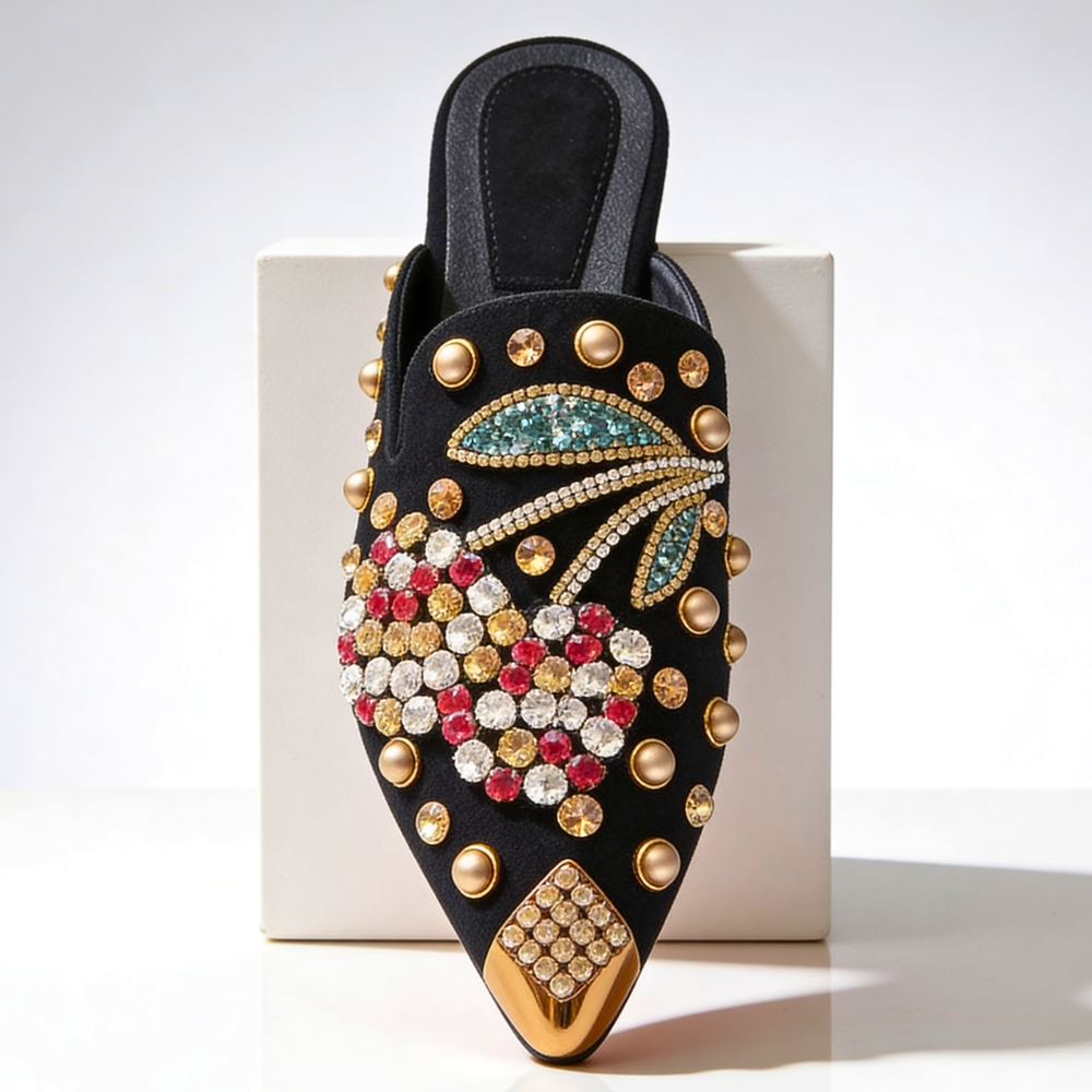 Odette Cherry Belle Slip-On's — side view