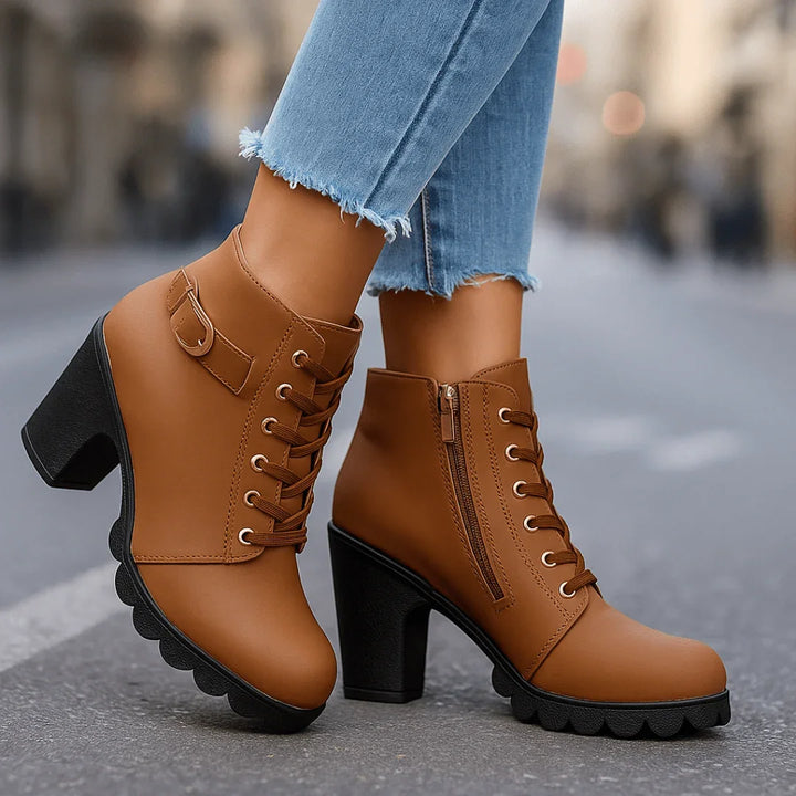 Harper Lane Ankle Boots — back view
