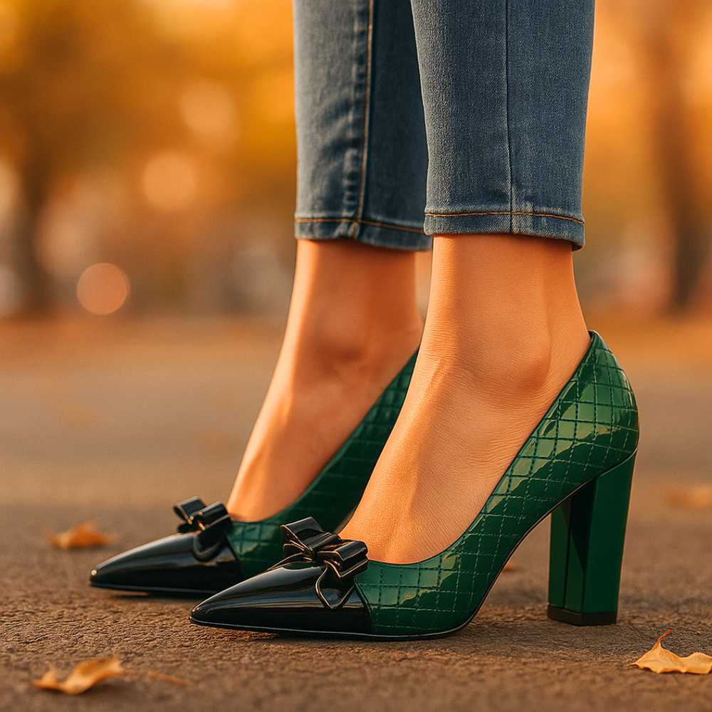 Vivienne Bowtie Heels — side view