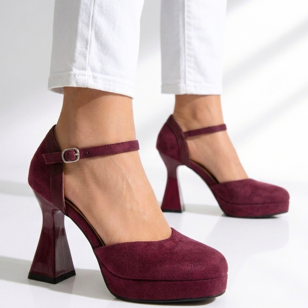 Rosalind Velvet Platform Heels