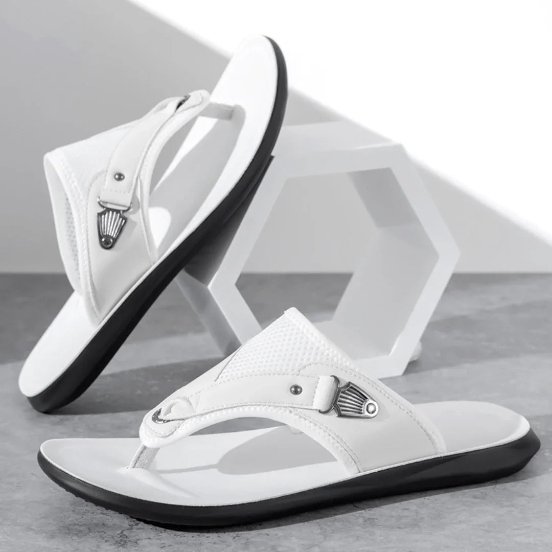 Hafford Crest Sandals — styling shot