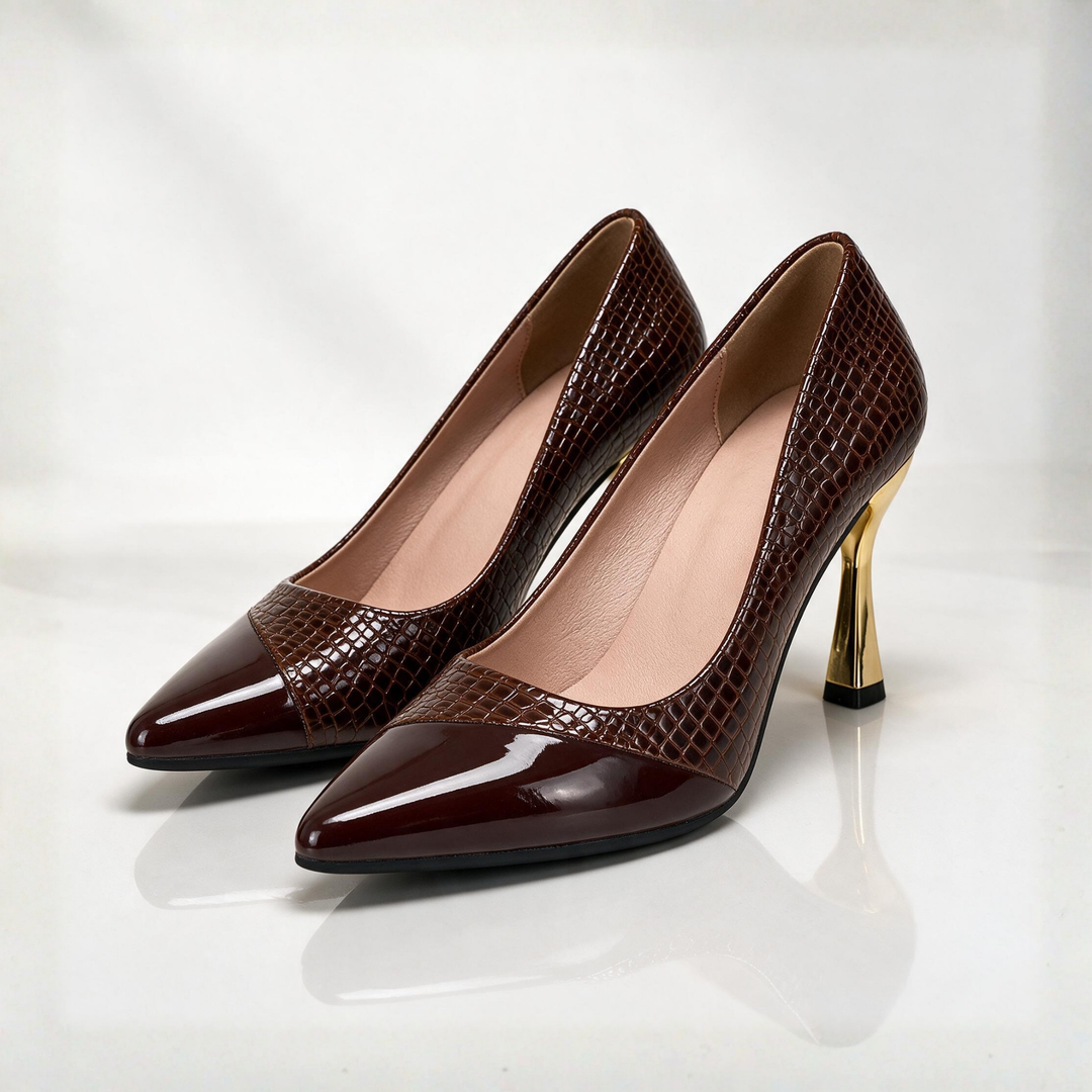 Florence Croc Point Heels