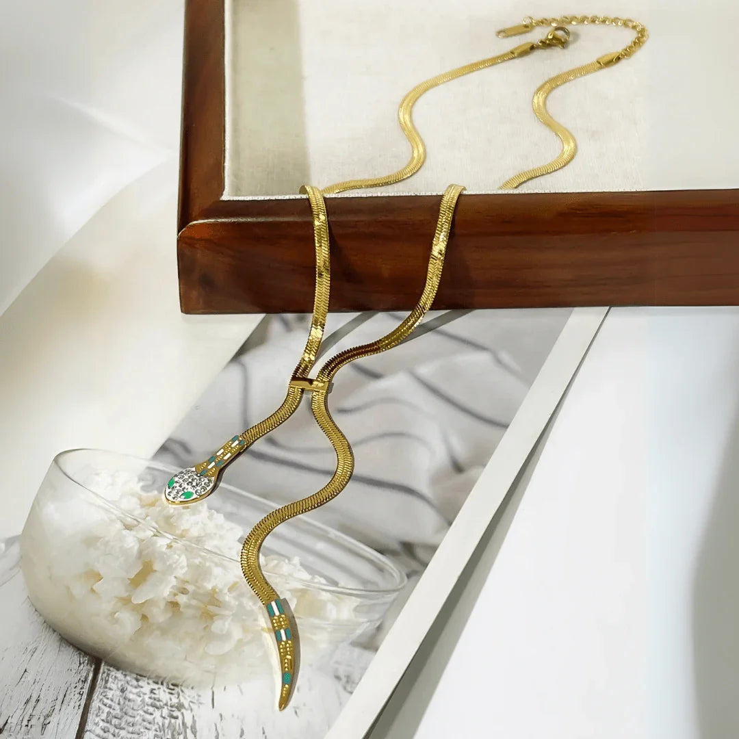 Coiled Desire Necklace — back view