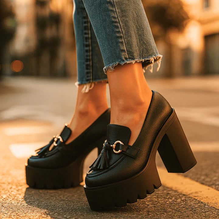 Scala Rise Heels — back view